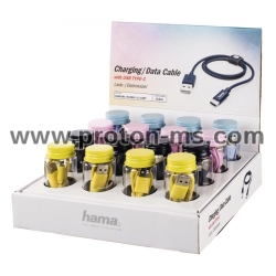 Hama Charging/Data Cable, Micro-USB, 0.60 m, 16 Pcs. in Display