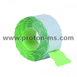Labels for Marking Pliers 26x12 mm with 1 Perforation, Green