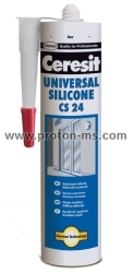 Universal Silicone Ceresit CS24, White, 280 ml. 12201