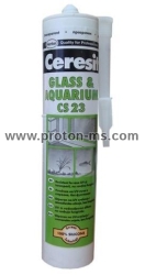 Ceresit CS23 Transparent Silicone for Glass, 300 ml. 12300