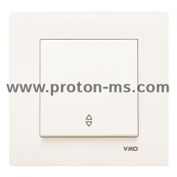 Viko Karre Single Switch, Deviator, Beige 90960104