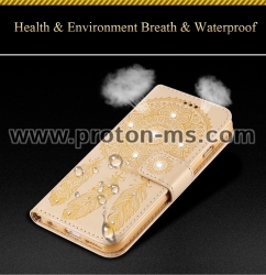 iPhone 6 / 6S Plus KISSCASE Case Luxury Glitter Leather Case Cases Leather Flip Wallet Holder