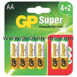 GP BATTERIES Alkaline Batteries AA - LR6, 1 pc.