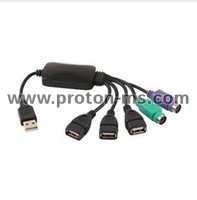 Smart Hi Speed USB Hub with 3-Port USB 2.0 and 2-Port PS2 (USB Hub)