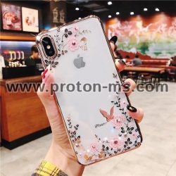iPhone 7 / 7S Luxury Phone Case Ultra Thin Slim Cover, Flowers