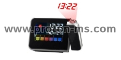 8190 Cool Multifunction Digital Weather Station 12/24 Format Hour Switch Alarm Clock with Time