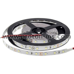 SMD 3528 LED flexible strip, warm white, 4.8W/m, 12V DC, 60 LEDs/M