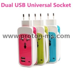 Dual USB Universal Socket 220V 2-Port