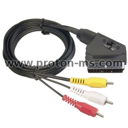 Audio/Video Cable Scart- 4 RCA, 1.5m