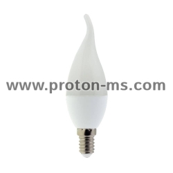 6W LED КРУШКА E14 C37 TIP 480LM RA&gt;80 AC175-265V – Неутрално Бяло
