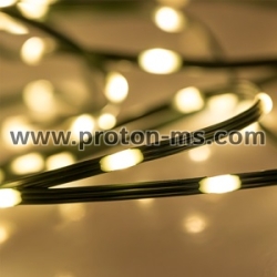 White LED String Lights (warm light) with transformer, 200 pcs. 220V