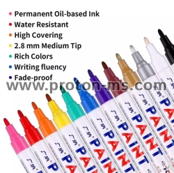 12Pcs Waterproof Permanent Paint Marker Pen Colorful