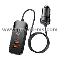 In-Car USB &amp; Triple Socket 12V, USB 5V WF-0120