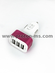 3 USB Car Charger 2.1/2.0/1.0A