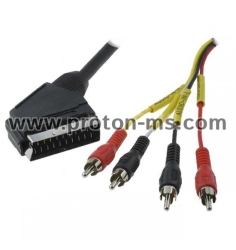 Audio/Video Cable Scart- 4 RCA, 1.5m