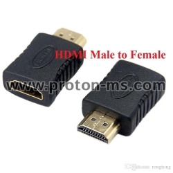 Gold HDMI Male to HDMI Female M/F Connector Adapter Extender for HDTV 