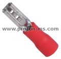 Female Cable Lug with isolation, red 2.8mm/1,5mm²
