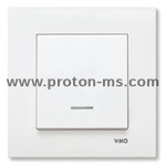Viko Karre Single Switch, Illuminated, White 90960019