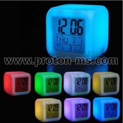 Growing LED Color Change Digital Alarm Clock