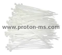 Cable Ties 2.5mm x 100mm, 150pcs. White
