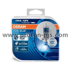 Osram Bulbs H4 12V 100 / 90W P43t 5000K COOL BLUE HYPER 2pcs.