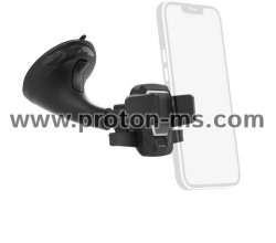 Hama &quot;Easy Snap&quot; Car Mobile Phone Holder with Suction Cup, 360-degree Rotation, Universal