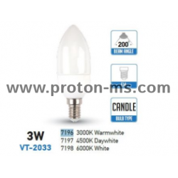 LED Bulb 3W E14 4000K, Neutral White Light 7197