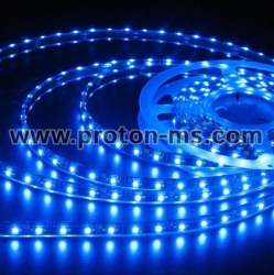SMD3528 LED Flexible Strip, blue, Non-Waterproof, 1m, 12VDC, 4.8W/M, 60 LEDs/M