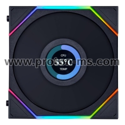 Fan Lian Li UNI FAN TL Reverse LCD 120mm - Black