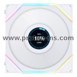 Fan Lian Li UNI FAN TL Reverse LCD 120mm - White