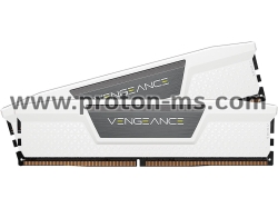 Memory Corsair Vengeance White, 32GB (2x16GB) DDR5 DRAM, 6000MHz, CL36, CMK32GX5M2E6000C36W
