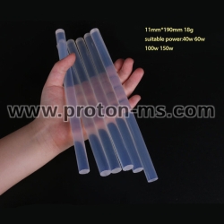 Transparent 11mm x 190mm Hot Melt Glue Sticks 1pcs