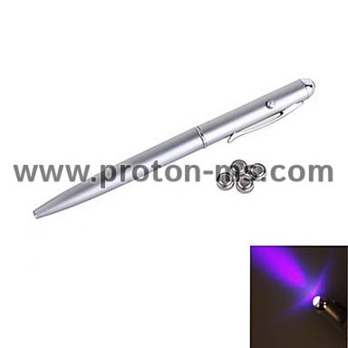 Creative Magic LED UV Light Ballpoint Pen with Invisible Ink Secret Spy Pen Novelty Item For Gifts School Office Supplies