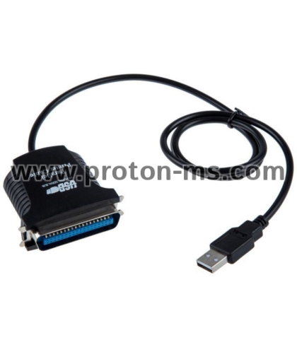 USB Кабел за Принтер 1 м., Кабелен конектор и преходник, USB Успореден BF-1284