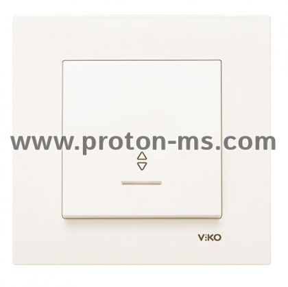 Viko Karre Deviator Single Switch with Light Indicator, Beige 90960163