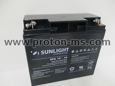Sunlight SPA Accumulator Battery 12V 18Ah