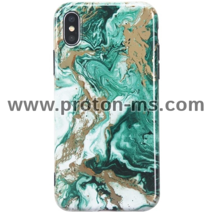 iPhone X LACK Hard Marble Phone Case For Retro ins Style Art Oil Painting Cover Smooth Cases Capa