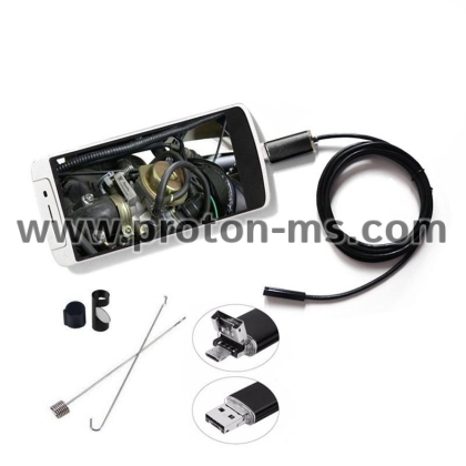 USB Camera – USB Android Endoscope, Ендоскоп Камера – Водоустойчив  5.5mm, USB кабел - 2 метра