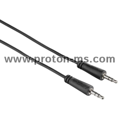 Audio Cable HAMA 122333, 3.5mm jack plug - 3.5mm jack plug, 90°, stereo, three-coloured, 3 Stars, 1.5m