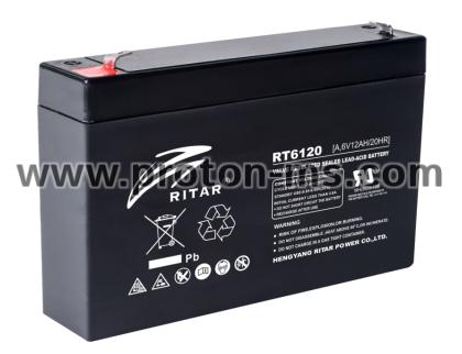 Sunlight 12Ah 6V Rechargeable Accumulator Battery