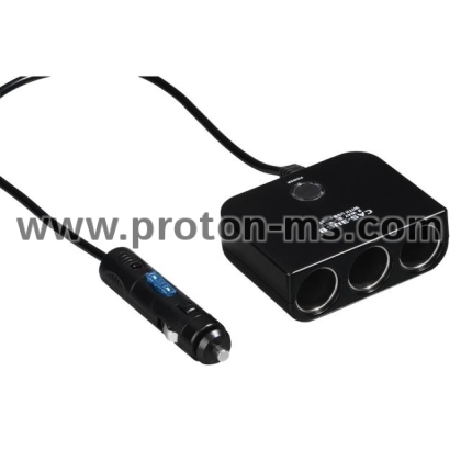 In-Car USB & Triple Socket 12V, USB 5V WF-0120