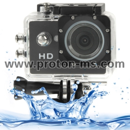 Водоустойчива видео и фото камера Action Camcorder, за снимане под вода, на ски, при екстремни спорт
