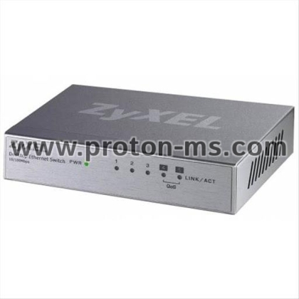 Switch 5-port ZyXEL GS-1200-5HPV2, Web Managed, Gigabit, PoE