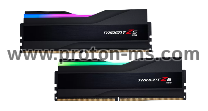 Памет G.SKILL Trident Z5 Black RGB 32GB (2x16GB) DDR5 6800MHz CL34 F5-6800J3445G16GX2-TZ5RK 1.40V, Intel XMP