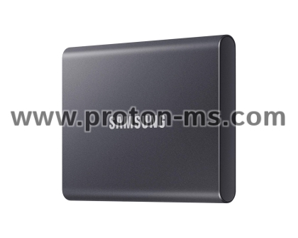 External SSD Samsung T7 Titan Grey SSD 1000GB USB-C, Gray