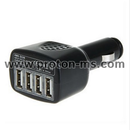USB Car Charger 12V 4 Port USB