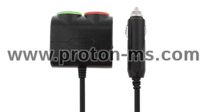 In-Car Two Sockets & USB Car Charger (120W Universal)