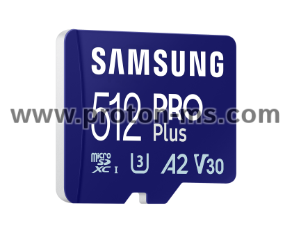 Memory card Samsung PRO Plus microSD Card (2023), 512GB, Adapter