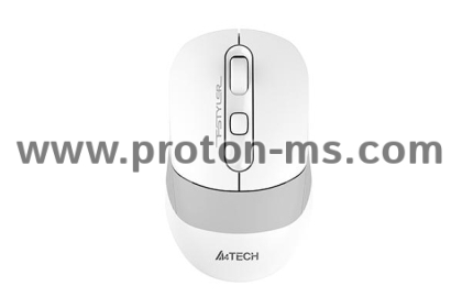 Wireless Mouse A4tech FG10S Fstyler Grayish White Dual Mode, Rechargeable Lithium battery, White