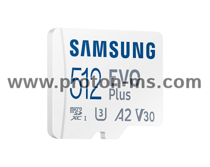 Memory card Samsung EVO Plus microSD Card(2021), 512GB, Adapter